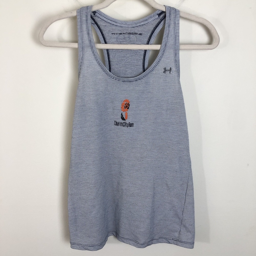 Under Armour Baltimore Orioles Charm City Run Tank Top Women Sz S White Navy